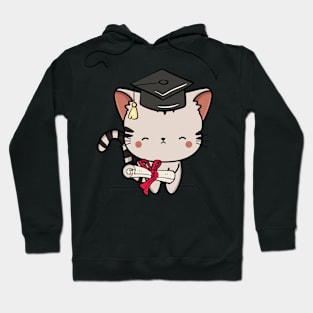 Funny Tabby cat is graduating Hoodie